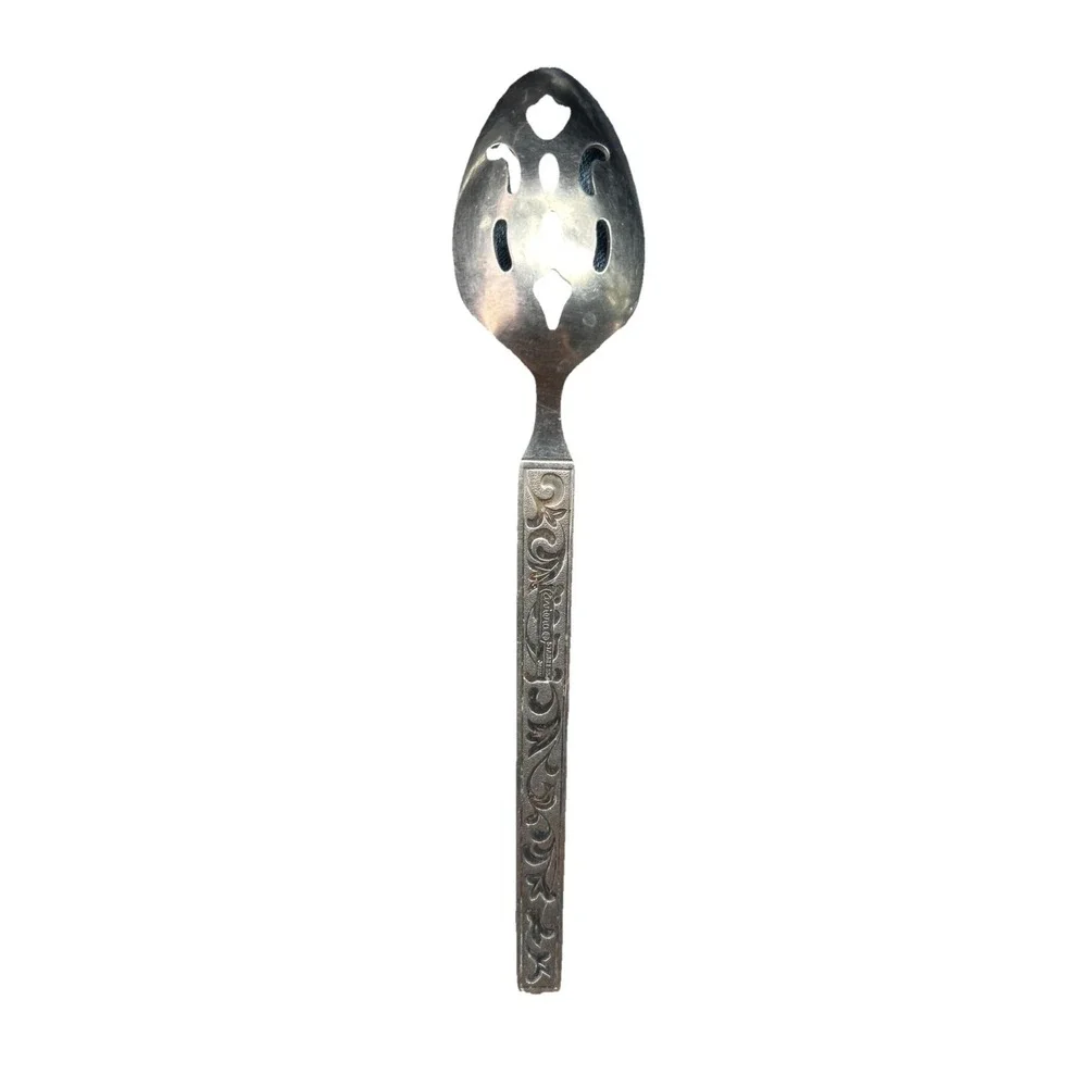 Riviera Monterey Stainless Slotted Serving Spoon (Design Back) Flatware Japan